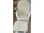 Dutailier gliding rocker chair with matching footstool